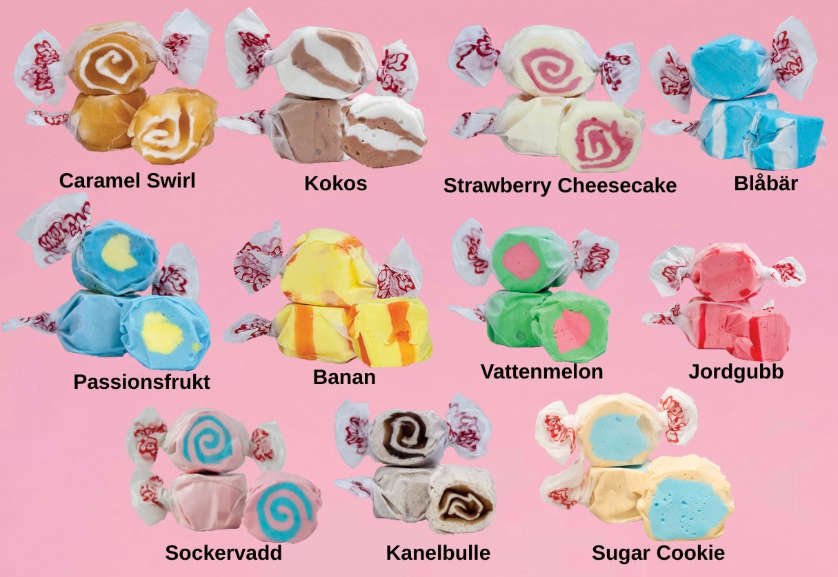 Salt Water Taffy 11 smaker/300g