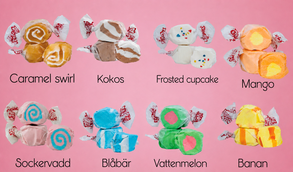 Salt Water Taffy 8 smaker/100g