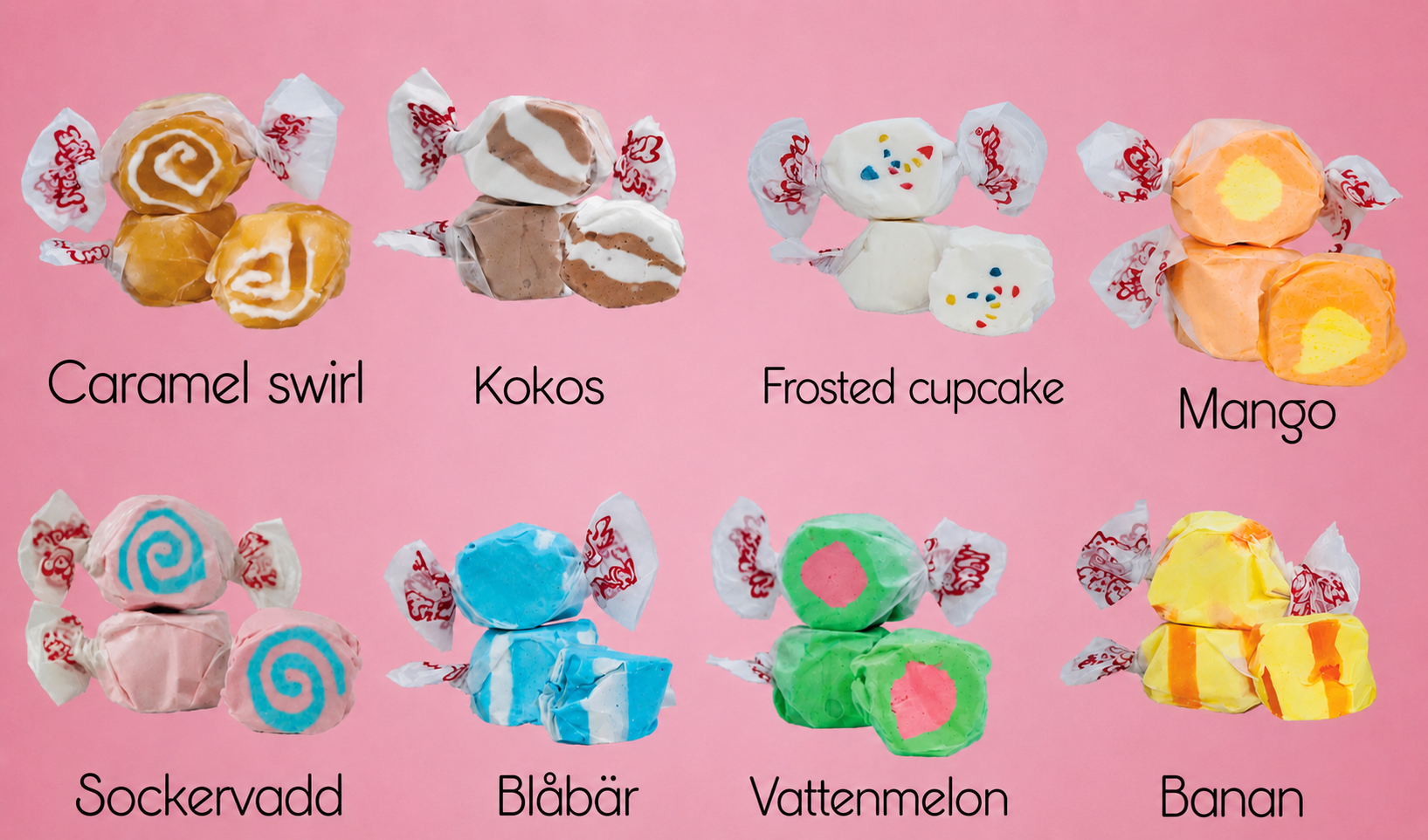 Salt Water Taffy 8 smaker/100g