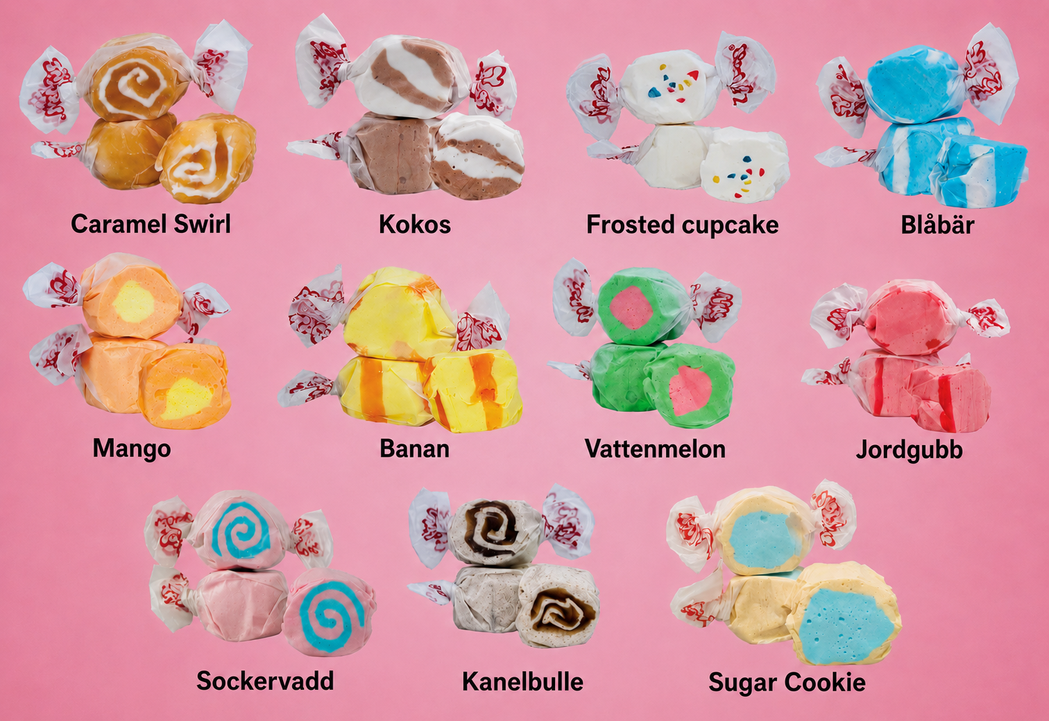 Salt Water Taffy 11 smaker/300g