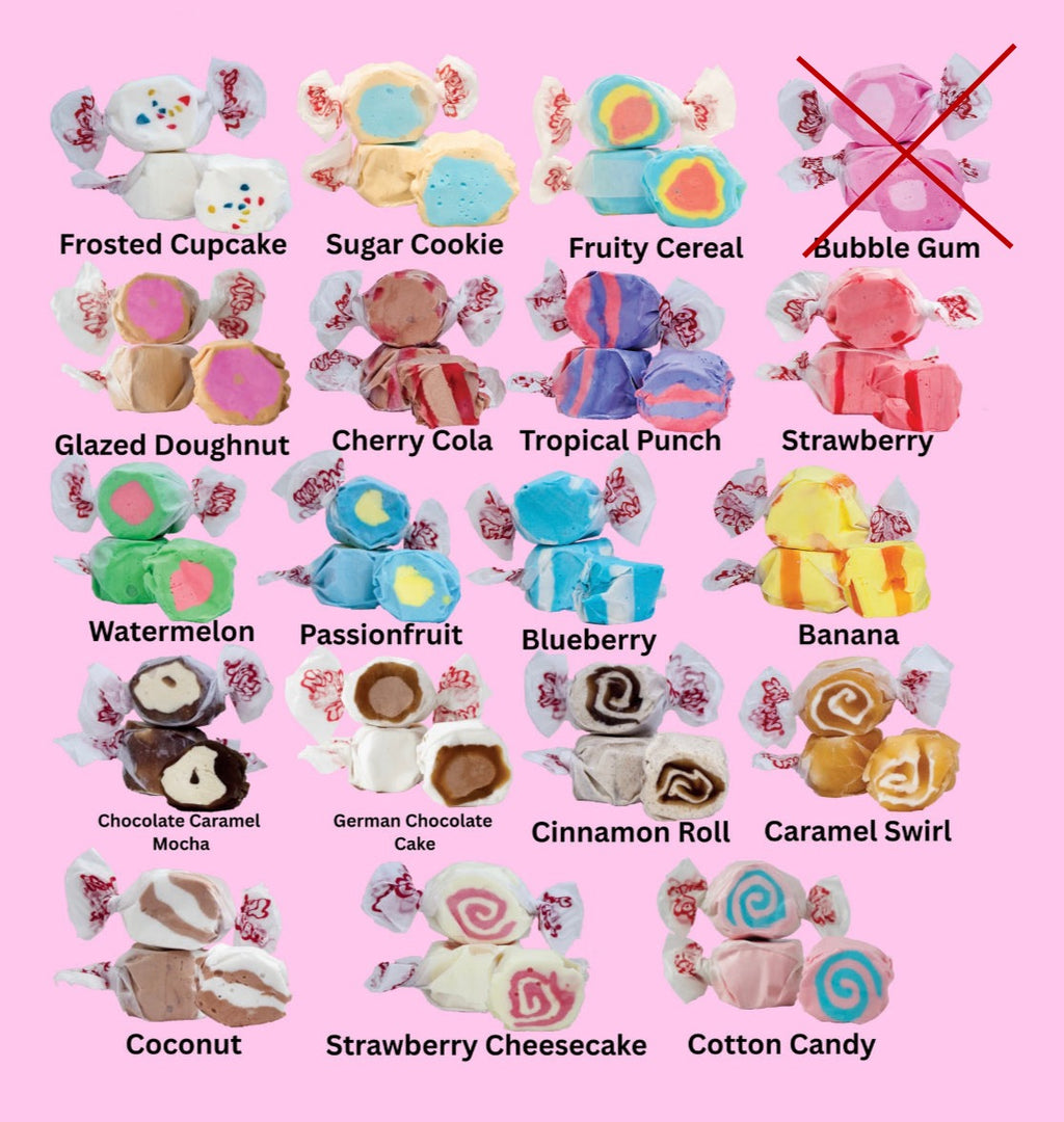 Salt Water Taffy 18 smaker/600g